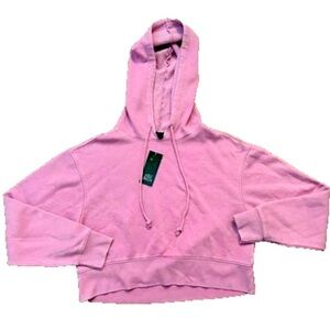 A NEW DAY TARGET Purple Lavender Cropped Hoodie Sweatshirt NWT